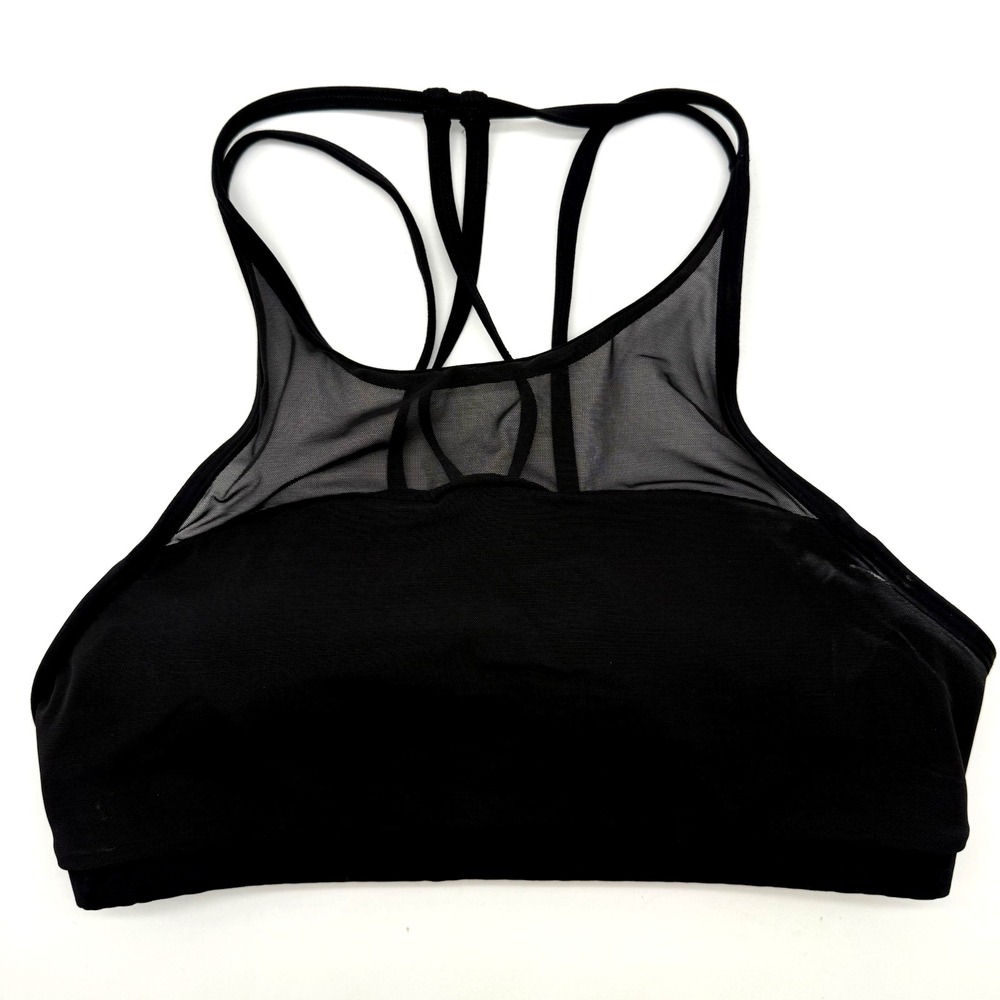 Lululemon LW2AKHST Black Energy Bra Support Sports Bra 8 Yoga Running Sports